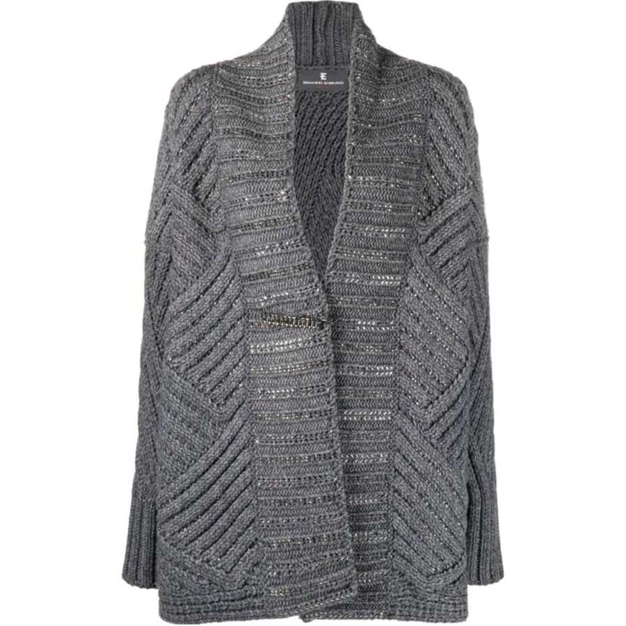 ERMANNO SCERVINO Knitwear Men's Gray V Neck Moderate Other