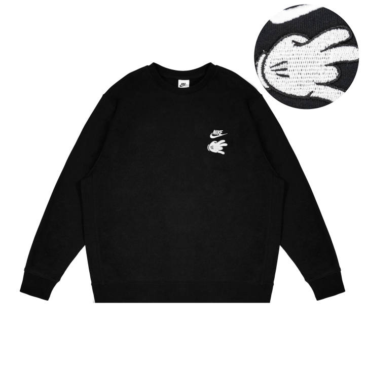 Nike Nike Sweatshirts Unisex Black Crew Neck Moderate Regular