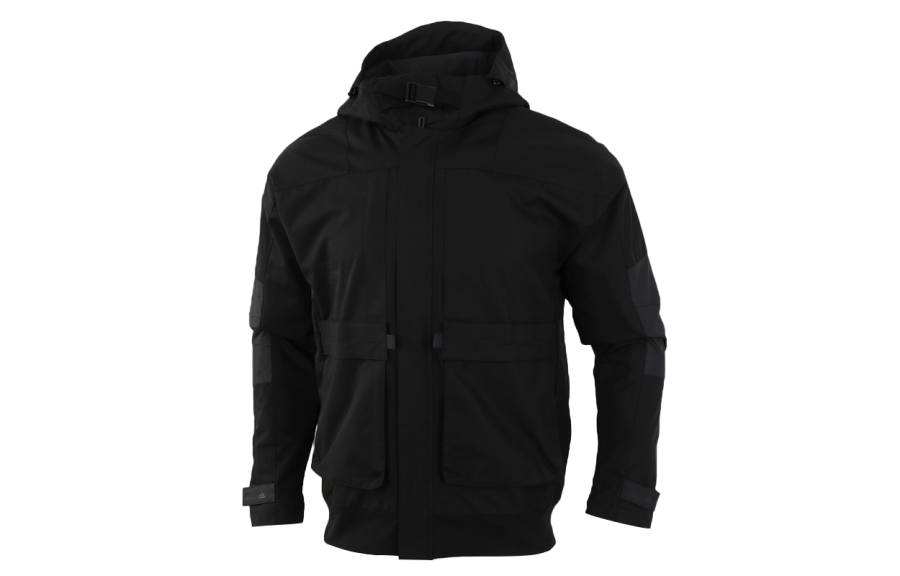Adidas Adidas Th Jkt Func Workwear Fleece Lined Casual Sports Hooded Jacket Winter Men's Black