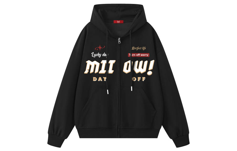 MIIOW Sweatshirts Unisex Hooded Moderate Cardigan