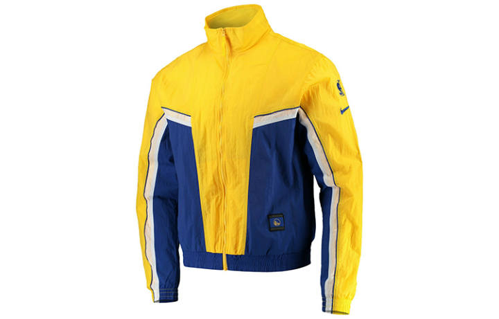 Nike Nike Jacket Golden State Warriors Men's Yellow Blue Multicolor