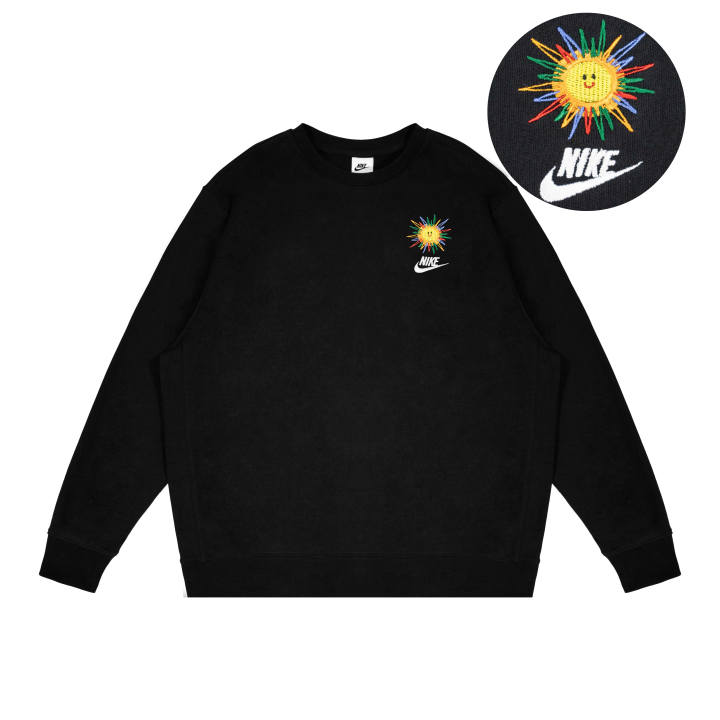 Nike Nike Sweatshirts Unisex Black Crew Neck Moderate Regular