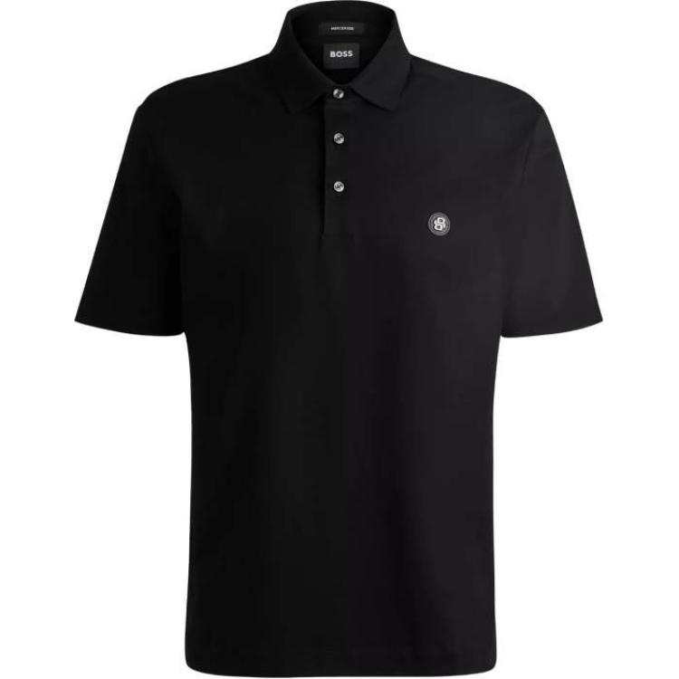 HUGO BOSS Boss HUGO BOSS Double Monogram Patch Polo Shirt