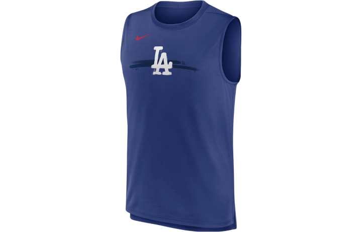 Nike Nike X MLB Tank Tops Men's Blue Crew Neck Moderate Straight Fit