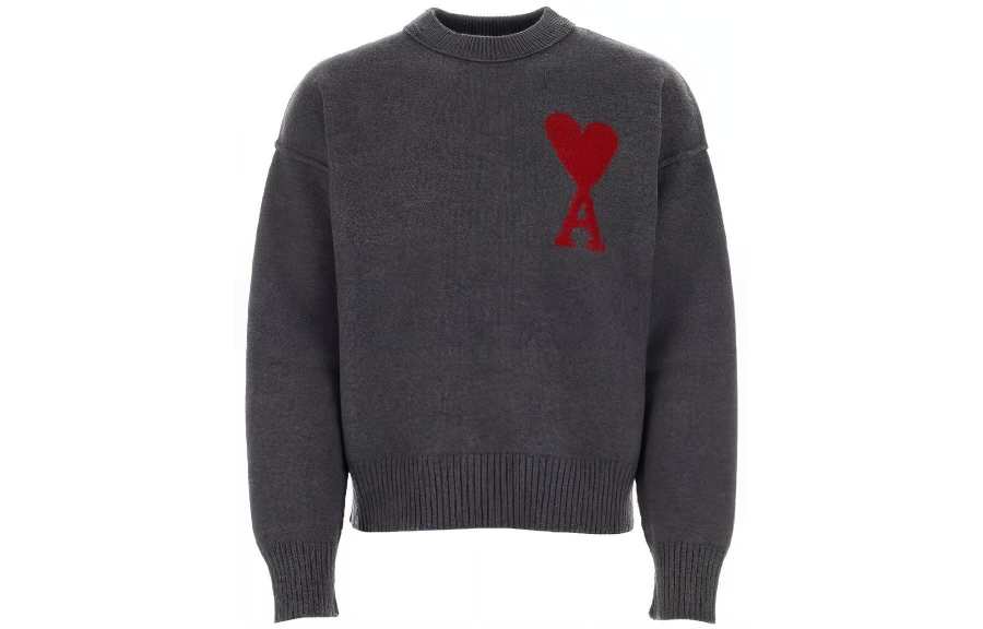 AMIPARIS Ami Paris Ami De Coeur Crewneck Long Sleeved Jumper