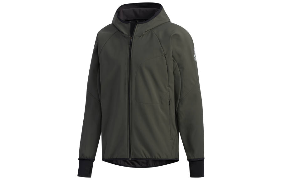 Adidas Adidas Jackets Men's Dark Earthy Brown Color Hooded Moderate Other