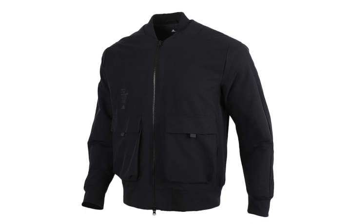 Adidas Adidas Jackets Men's Black Baseball Collar Moderate Workwear