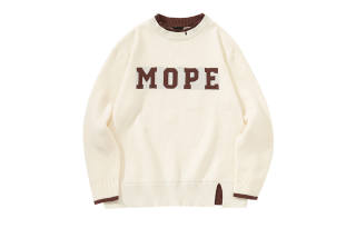 MOPE Knitwear Unisex Crew Neck Moderate Mock Two Piece