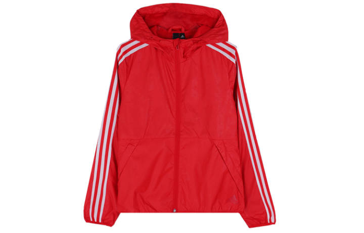 Adidas Adidas Jackets Women's Red Hooded Moderate Other