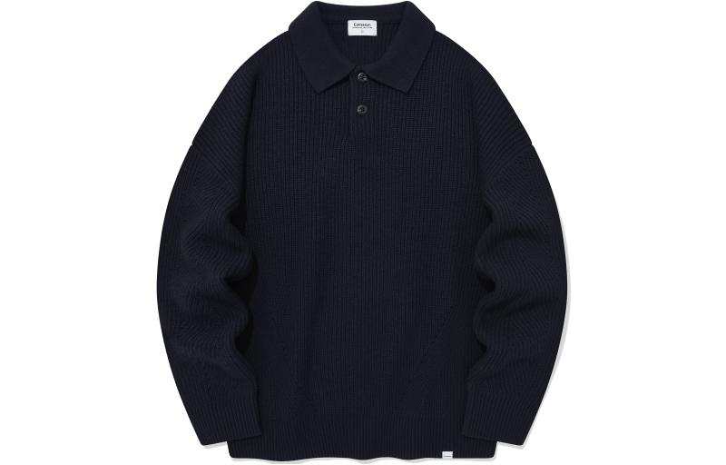 COVERNAT Sweaters Unisex Marine Blue Lapel Moderate Other