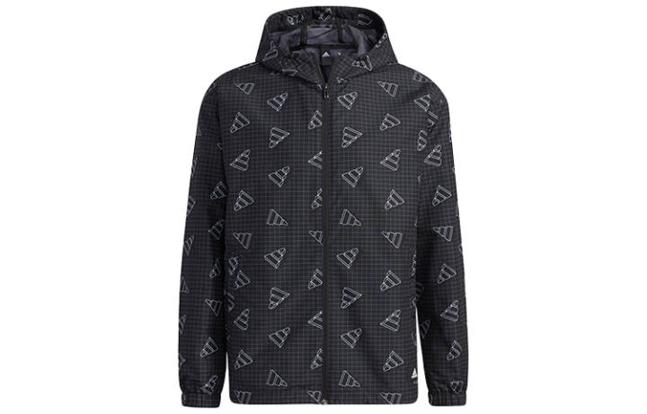 Adidas Adidas Jackets Men's Black Hooded Non Detachable Moderate