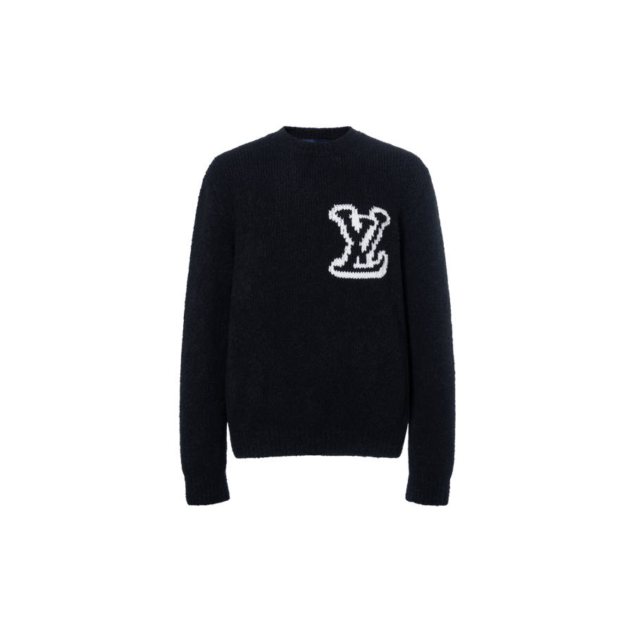 LOUIS VUITTON LOUIS VUITTON Lv Intarsia Crewneck
