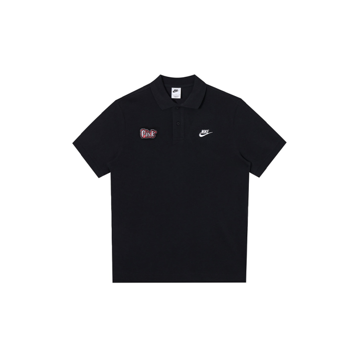 Nike Nike Polo Shirts Men's Black Polo Collar Moderate Straight Fit