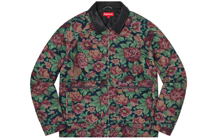 Supreme Supreme Leather Collar Work Jacket