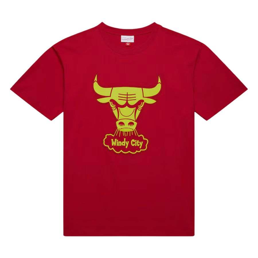 Mitchell Ness x NBA Chicago Bulls T Shirt Men's Red