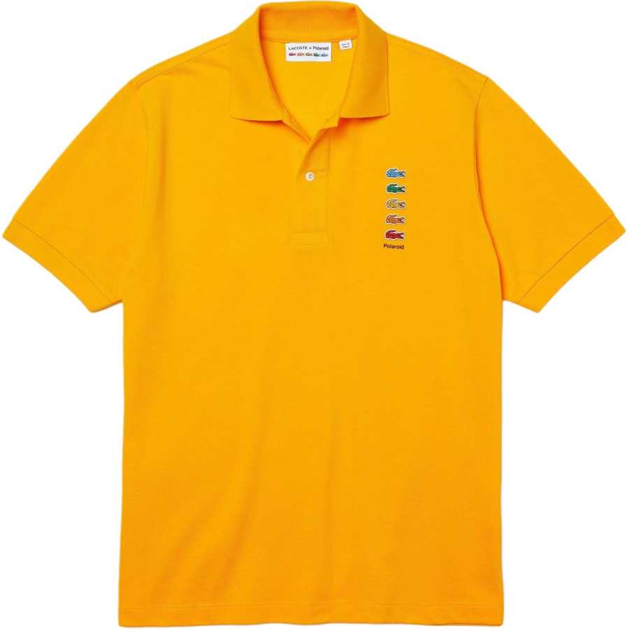 LACOSTE x Polaroid Polo Shirt Men's Cream