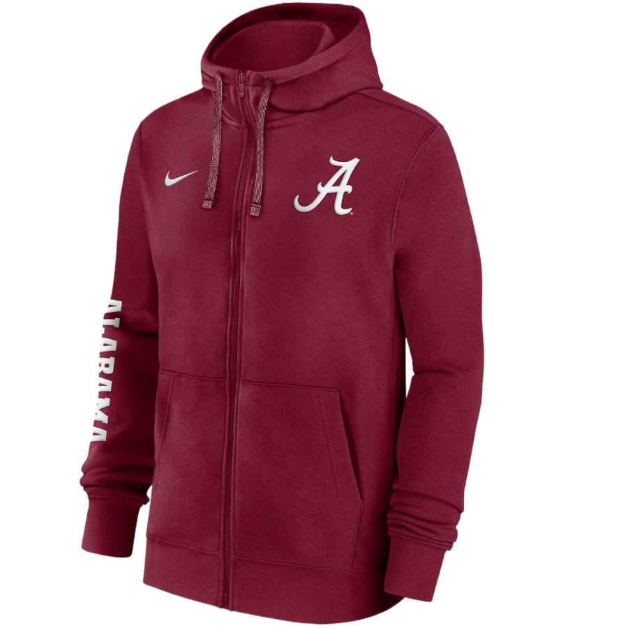 Nike Nike Alabama Tide Sideline Team Issue Men's Nike College Full Zip Hoodie