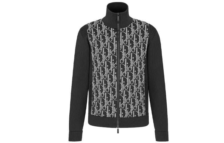 DIOR Quarterly New Products Jackets Men's Black Stand Collar Moderate Other