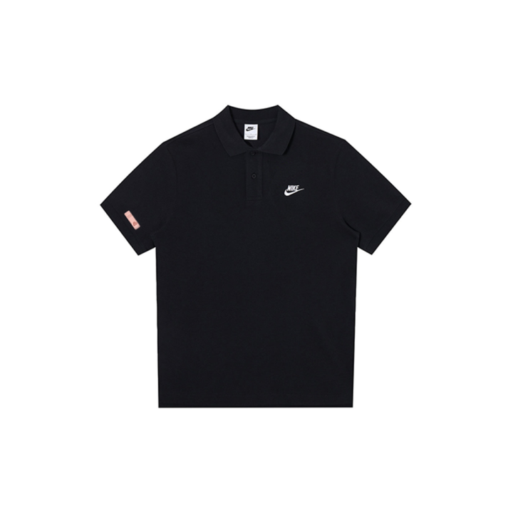 Nike Nike Polo Shirts Men's Black Polo Collar Moderate Straight Fit
