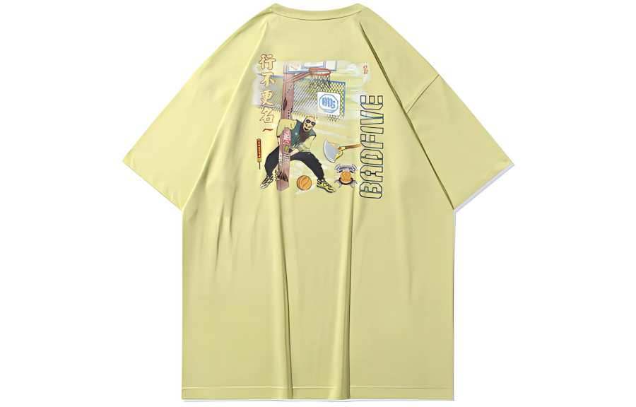 Li-Ning Li Ning T Shirts Men's Glaze Green Crew Neck Moderate Straight Fit
