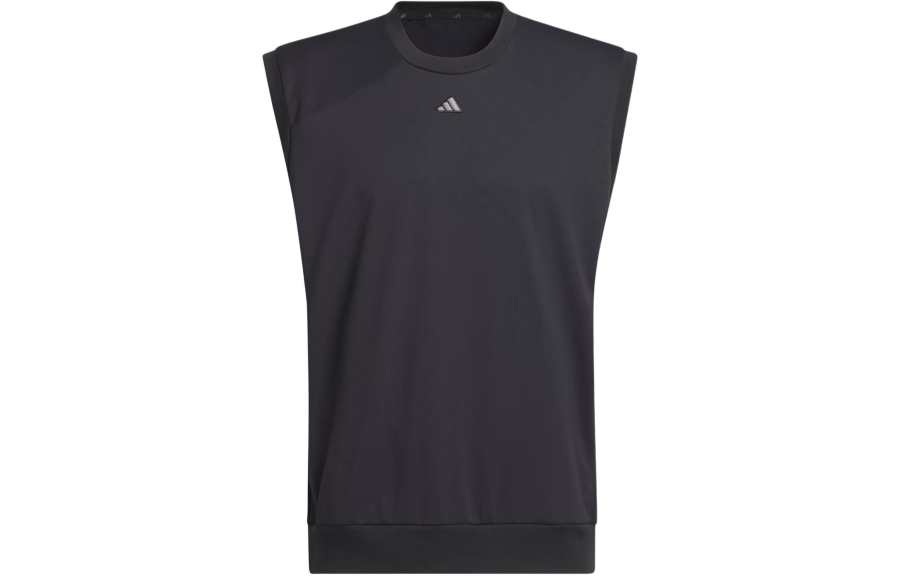 Adidas Adidas Tank Tops Men's Black Crew Neck Moderate Straight Fit