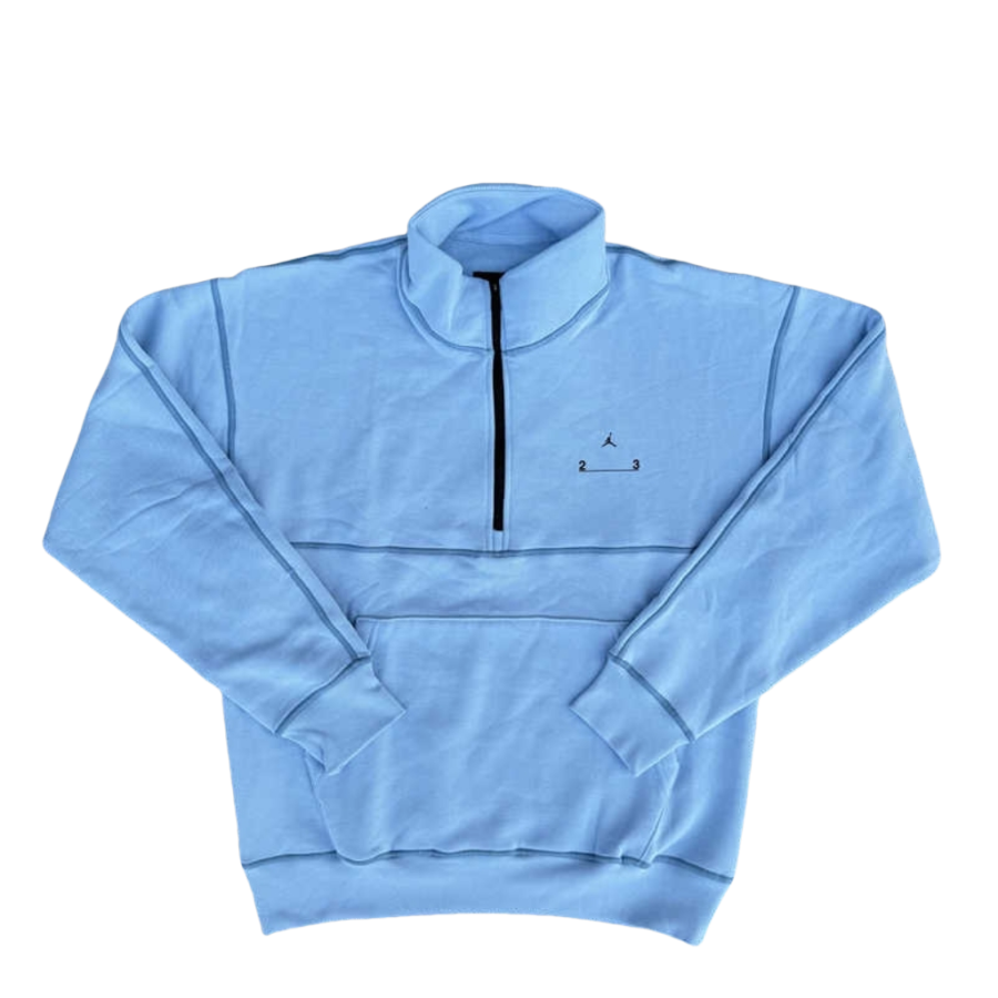 Jordan Jordan Sports Lifestyle Collection, Casual Fleece Lined Thermal Stand Collar Sweatshirt Men's Blue