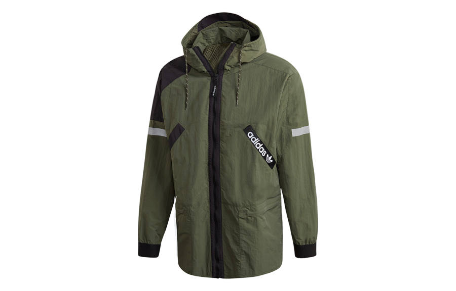 Adidas Originals Jackets Men's Basic Green Hooded Moderate Other