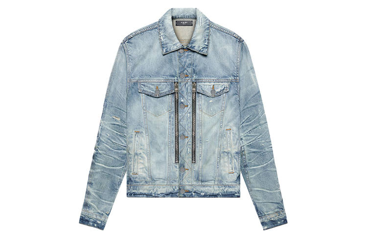 AMIRI AMIRI Jackets Men's Blue Lapel Moderate Other