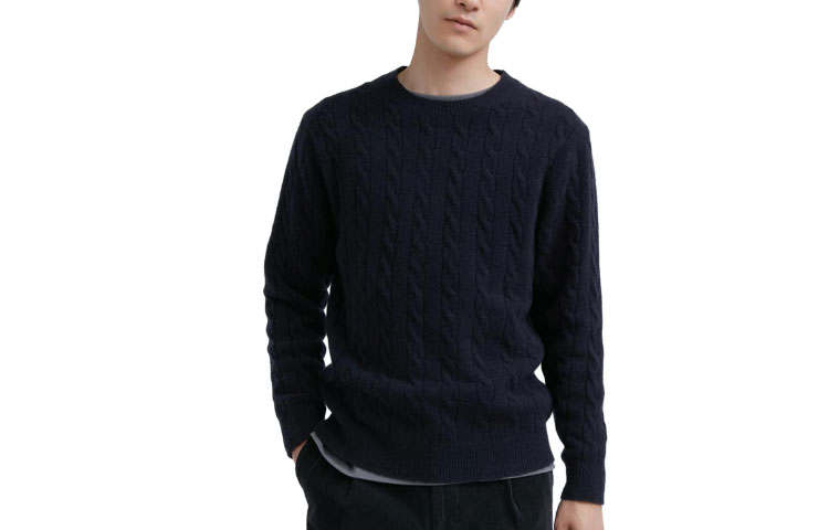 UNIQLO Knitwear Men's Navy Blue