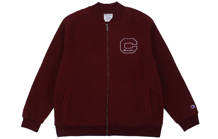 Champion Champion Baseball Jacket US Version Unisex Burgundy