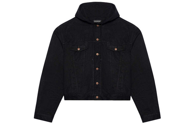 Balenciaga Hooded Denim Jacket