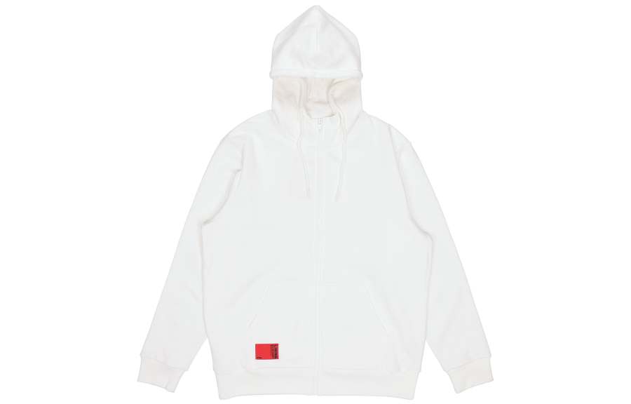 Li-Ning Li Ning Jackets Unisex Ivory Hooded Moderate Other