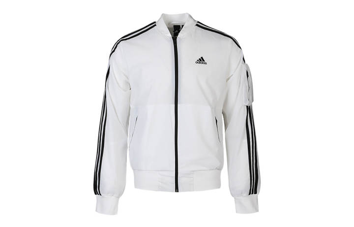 Adidas Adidas Jackets Men's White Baseball Collar Moderate Other