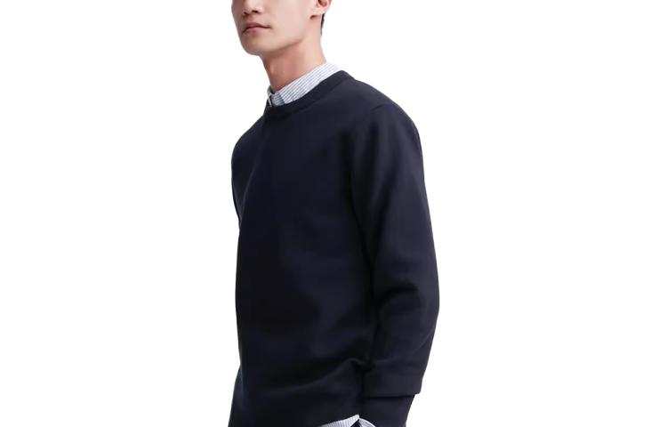 UNIQLO Knitwear Unisex Black Lapel Moderate Other