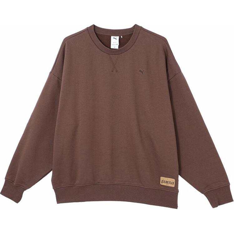 PUMA PUMA RETRO Sweatshirt Unisex Coffee Brown