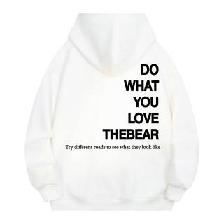 BEAR UNION Sweatshirts Unisex Hooded Moderate Regular