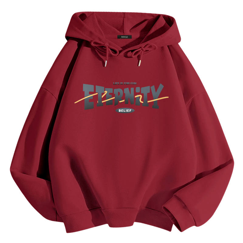 MINISO Sweatshirts Unisex Hooded Moderate Heavyweight