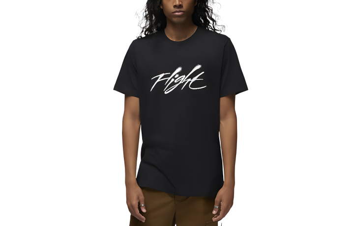 Jordan Jordan T Shirts Men's Black Crew Neck Moderate