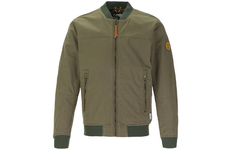 Timberland Jackets Men's Forest Green Baseball Collar Moderate Other