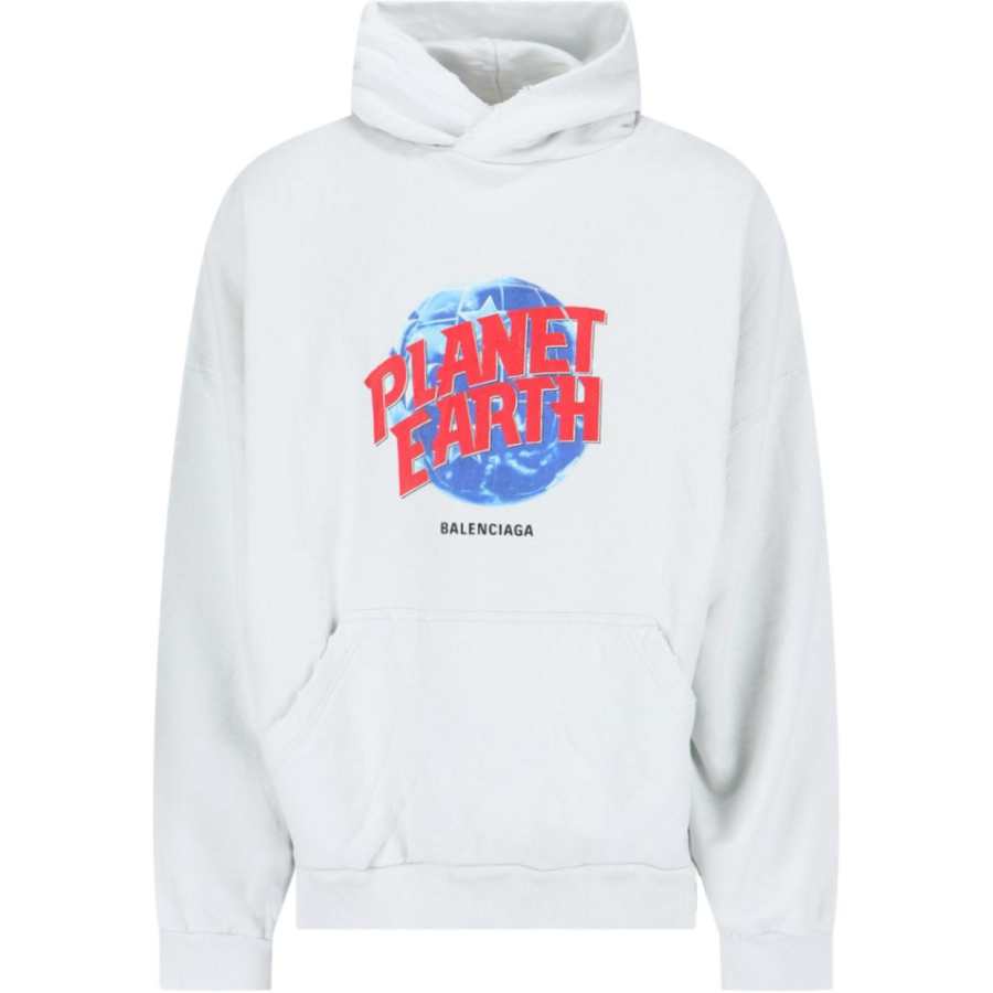 Balenciaga Planet Earth Printed Hoodie