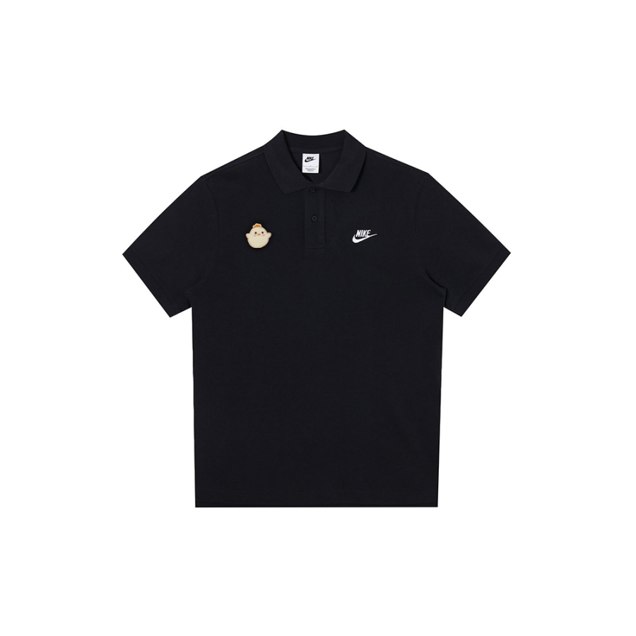 Nike Nike Polo Shirts Men's Black Polo Collar Moderate Straight Fit