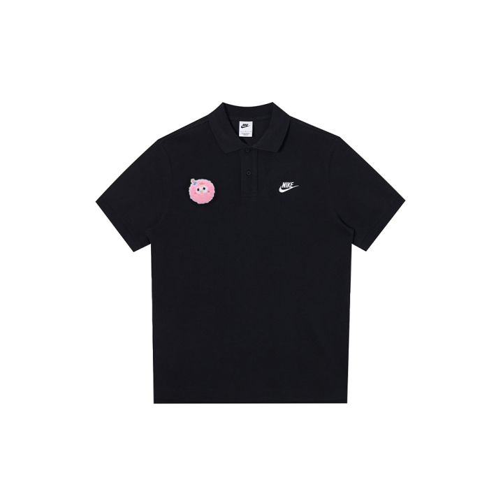 Nike Nike Polo Shirts Men's Black Polo Collar Moderate Straight Fit