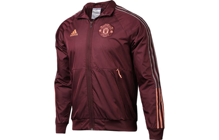 Adidas Adidas Manchester United Jackets Men's Fuchsia Lapel Moderate Other