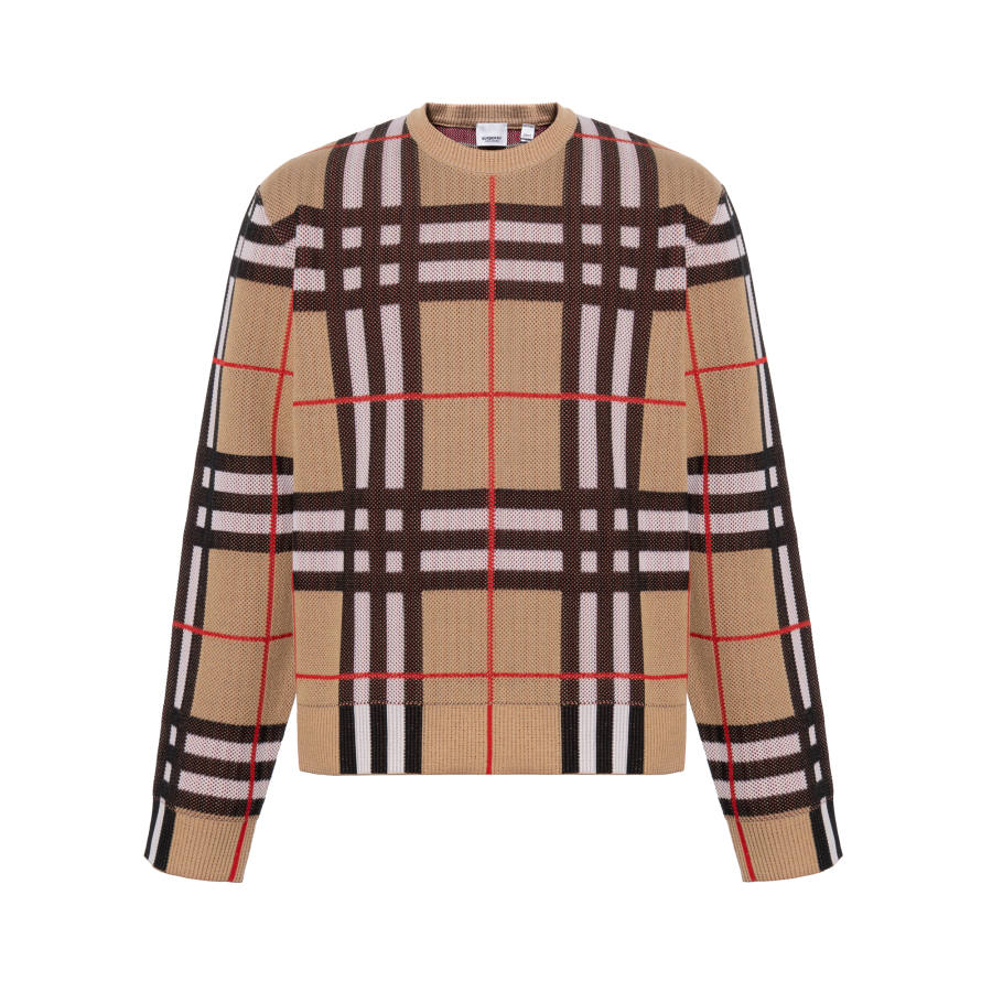 Burberry Burberry Check Technical Jumper