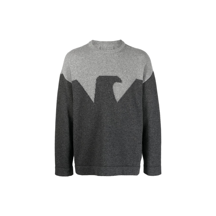 EMPORIO ARMANI 【Zoomed ImageryBest of: PromotionsPrevious Season】two-tone knit jumper
