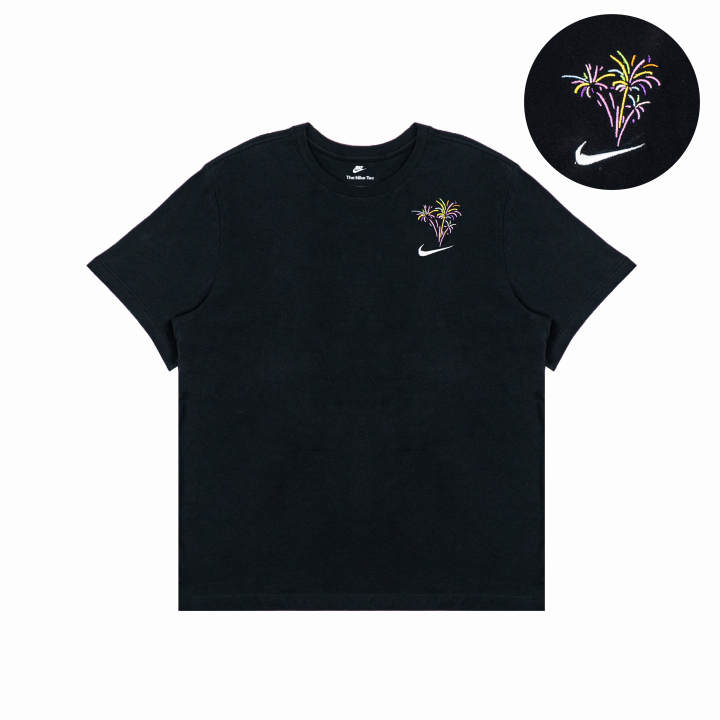 Nike Nike T Shirts Unisex Black Crew Neck Moderate Straight Fit