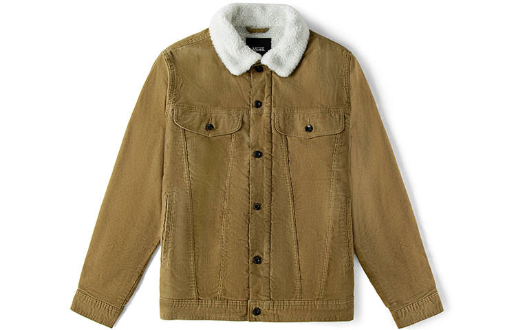 Vans Vans SKYLARK Jackets Men's Earth Yellow Lapel Moderate Other