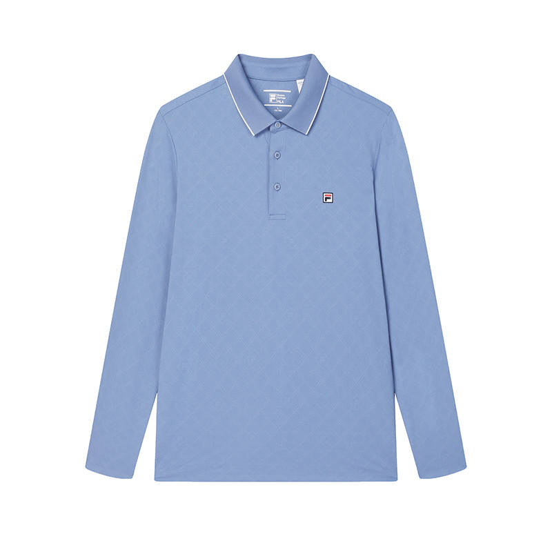 FILA MODERN HERITAGE Polo Shirt Men's Tunnel Matte Blue