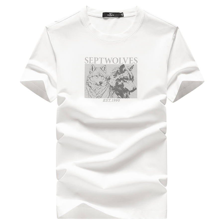 SEPTWOLVES SEPTWOLVES T Shirt Unisex Raw White
