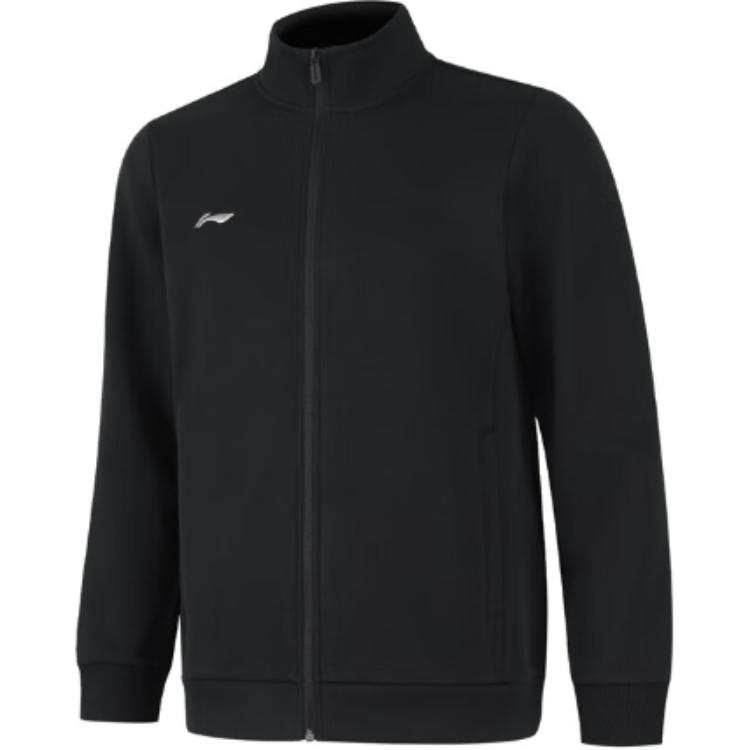 Li-Ning Li Ning Sweatshirts Men's Black Stand Collar Moderate Cardigan